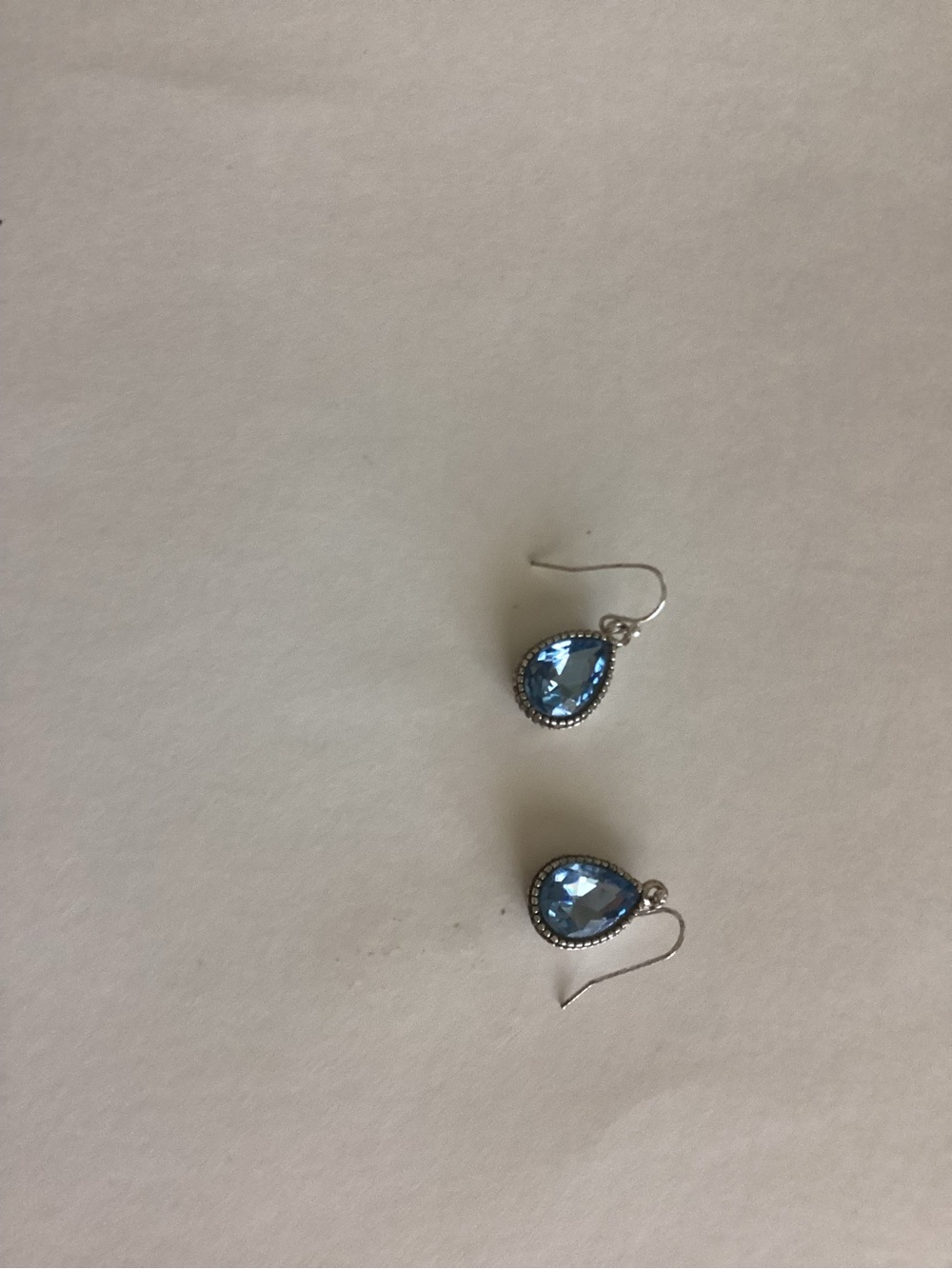 Blue Teardrop Crystal Drop Earrings - Elegant Women Jewelry